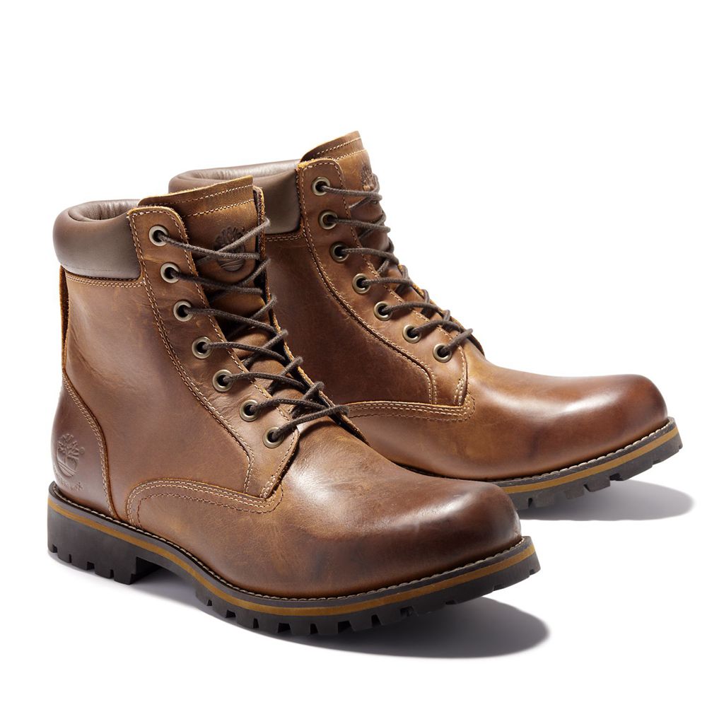 Bototos Timberland Hombre 6-Inch Rugged Waterproof Marrones - Chile IXA-012743
